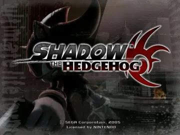 Shadow The Hedgehog screen shot title